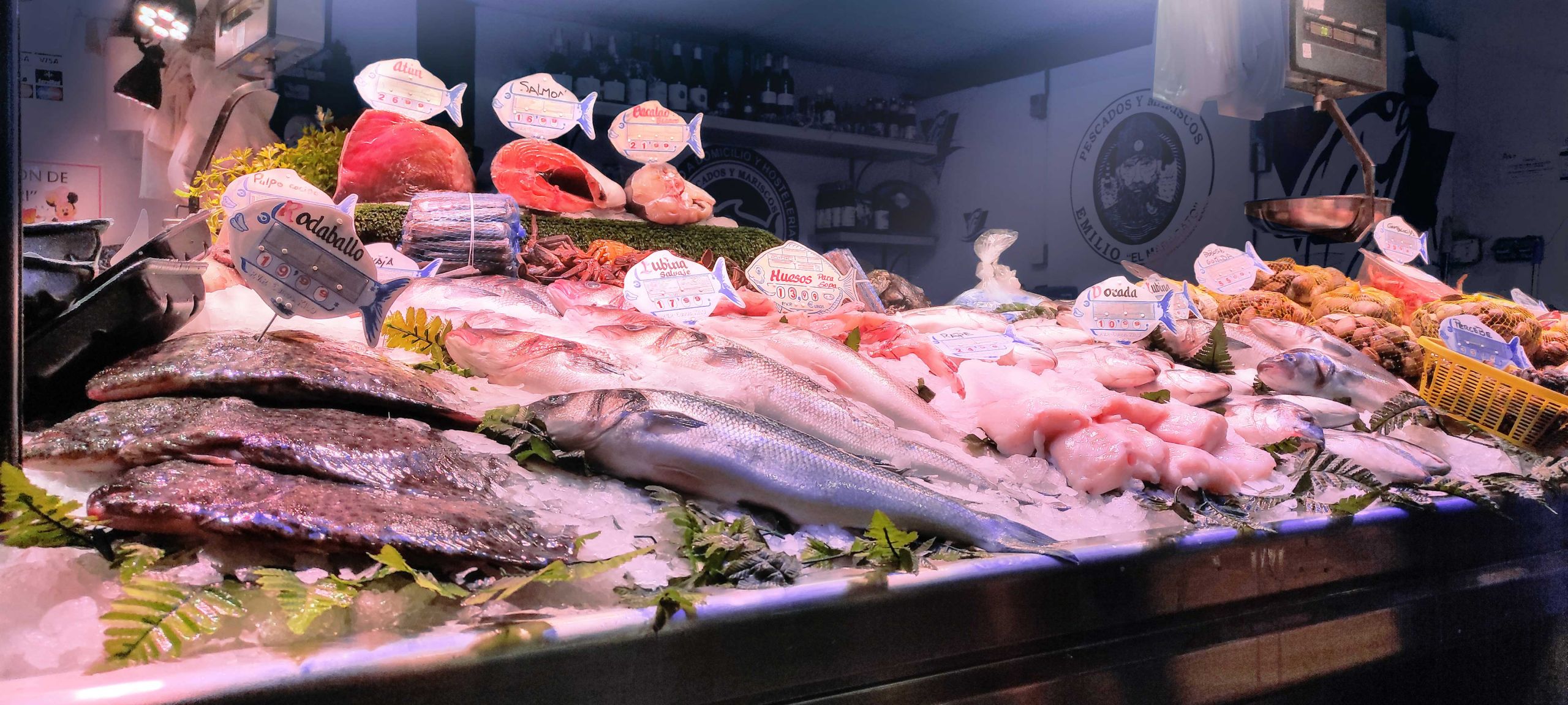 Pescadería Maragato en el Mercado Central de Salamanca